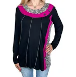 Annge Dámská halenka s dlouhým rukávem SARLOTA Barva: Fialová, Velikost: M-L