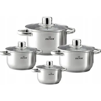 Sada hrnců Zilner Premium nerezová ocel Sada hrnců 8 dílů