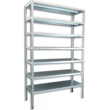 regál Biedrax Šroubovaný regál do domácnosti Biedrax, pozinkovaný - 60 x 130 x 250 cm, 7 polic