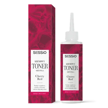 Barva na vlasy Sessio krémový toner-olej na vlasy cherry red, 100 ml