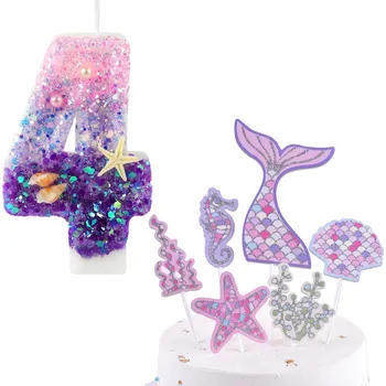 Svíčka Scentoria Svíčka 4. Narozeniny Mořská Panna Růžová