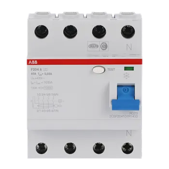 Proudový chránič Chránič proudový modulový ABB-F200A 4P 40A 30mA [typ A] 10kA