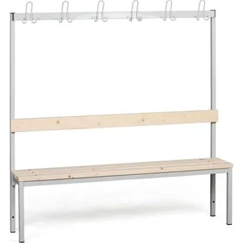 Věšák Biedrax Lavička s věšáky do šatny LS7511 - délka 1,5 m