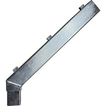 Plotový sloupek Prodloužení sloupku 60x40 šikmé s příchytkami pozink