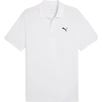 Pánské oblečení Pánské triko s límečkem PUMA ESS PIQUE POLO 682554-02 BÍLÁ S