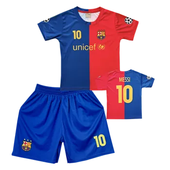 Numberoplus Premium Dětský fotbalový dres Komplet FC Barcelona - Lionel Messi 10 Velikost: 8-let.(vel.122)
