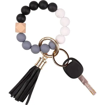 Náramek Aoksunova náramek na klíče pro ženy s korálky a střapcem
