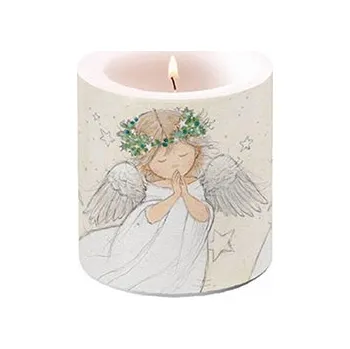 Svíčka Parafínová svíčka Modlící se anděl malá