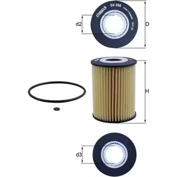 Olejový filtr MAHLE Olejový filtr MAO OX 380D