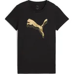 Dámské triko PUMA ESS METALLIC TEE 684995-51 ČERNÁ S