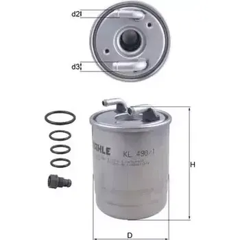 Palivový filtr MAHLE Palivový filtr MAO KL 490/1D