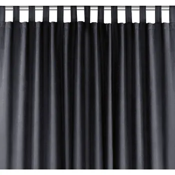 Závěs Závěs MILANA klasické záložky 10 cm grafitový, velikost 280x175