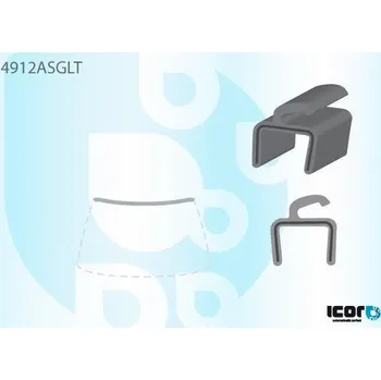 Autosklo PILKINGTON Vrchní bauset (lišta) čelního okna AS 4912ASGLT