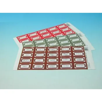 Samolepící dekorace Samolepky na kořenky 20ks potisk 400914