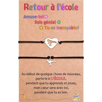 Náramek Náramek CheersLife Love Dinosaur Dárek pro návrat do školy Dárek pro první školní den Náramek pro