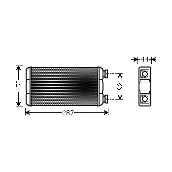 Výměník tepla AVA QUALITY COOLING Výměník tepla vnitřního vytápění AVA RTA6457