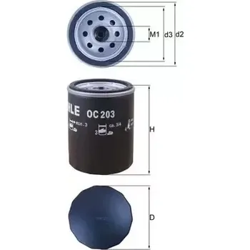 Olejový filtr KNECHT Olejový filtr KNC OC 203