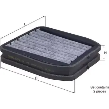 Kabinový filtr MAHLE Filtr vzduchu v interiéru MAO LKK 165/S