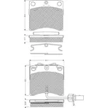 Starline Sada brzdových destiček BD S305