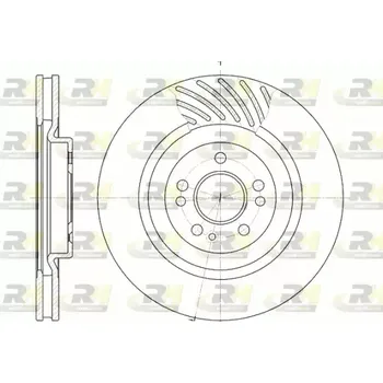 Brzdový kotouč ROADHOUSE Brzdový kotouč - 344 mm RDH 6644.10