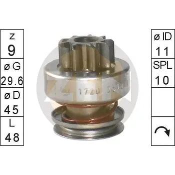 Startér ERA Volnoběžný převod startéru ERA ZN1720