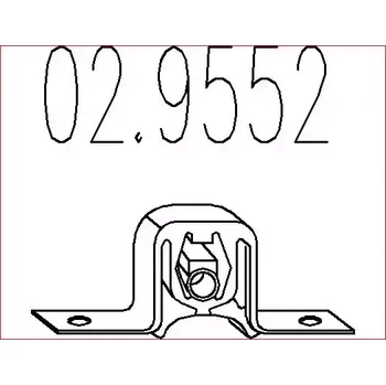 Tlumič výfuku MTS Zarážka tlumiče výfuku MTS 02.9552