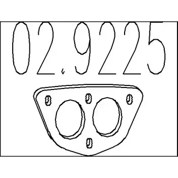 Těsnění výfuku MTS Těsnění výfukové trubky MTS 02.9225