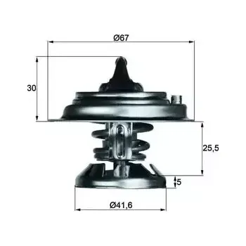 Autoelektrika MAHLE Termostat chladiva MAO TX 29 85D