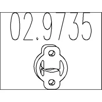 Auto-moto MTS Zarážka tlumiče výfuku MTS 02.9735