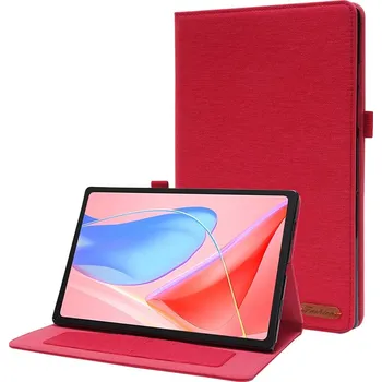 Pouzdro na tablet Fashion zavírací pouzdro na tablet Lenovo Tab 10.1 (2025) - červené