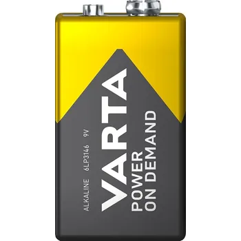 Článková baterie VARTA 9V blokové baterie, alkalické, Power On Demand (4 ks)
