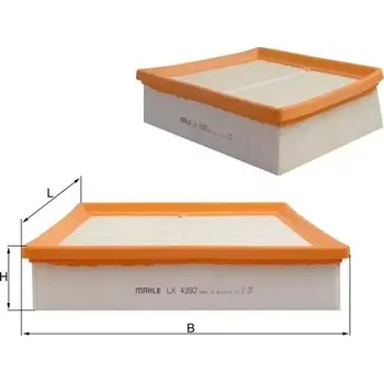 Vzduchový filtr KNECHT Vzduchový filtr KNC LX 4392