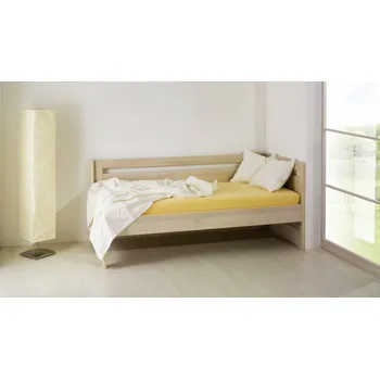 Postel BMB Postel Tina s pravým čelem ostrá - imitace dřeva Dekor: Olše, Rozměr: 90 x 200 cm