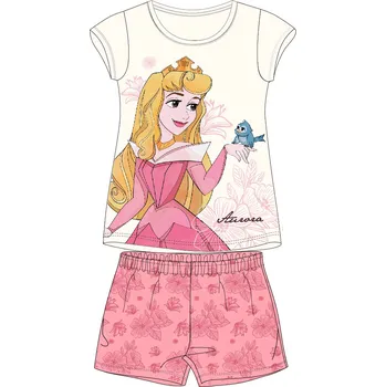 Princess - licence Dívčí pyžamo - Princess 5204C254W, žlutá / růžová Barva: Žlutá, Velikost: 92