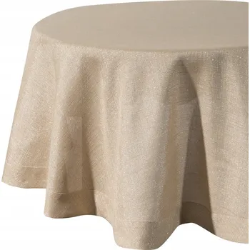 ubrus Ubrus Eurofirany Stella 150 x 150 cm kulatý zlatý