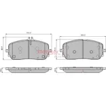 METZGER Sada brzdových destiček GREENPARTS MTG 1170956