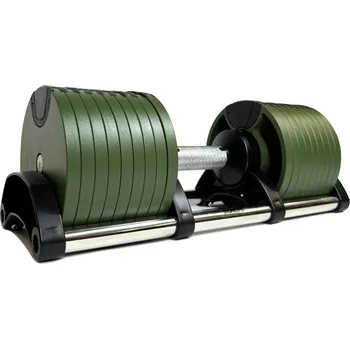 Nastavitelné činky IRONLIFE 2,5 - 40 kg, ARMY, pár - doprava zdarma