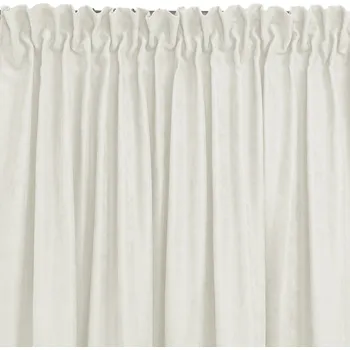 Závěs MILANA klasická transparentní dračí páska 5 cm s třásněmi 3 cm krémový, velikost 140x270