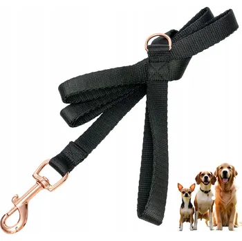 Vodítko pro psa Vodítko pro psa silné tréninkové přepínací nastavitelné černé 1,2 m