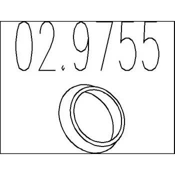 Těsnění výfuku MTS Těsnicí kroužek výfukové trubky MTS 02.9755