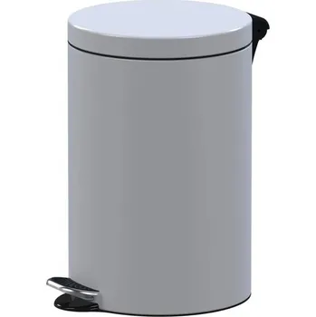 Odpadkový koš Odpadkový koš s pedálem 20 l ocelový bílý