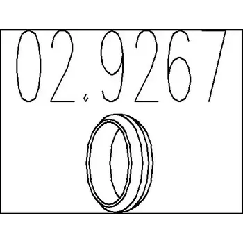Těsnění výfuku MTS Těsnicí kroužek výfukové trubky MTS 02.9267