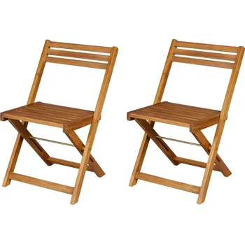 LIVARNO home Skládací židle Sevilla, akácie, 2 kusy