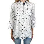 Kalimar Dámská bílá elegantní košile s třičtvrtečním rukávem 02 Barva: Bílá, Velikost: L