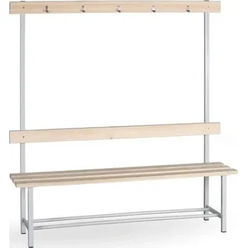 Věšák Biedrax Lavička s věšáky a roštem do šatny LS7500 - délka 1,5 m