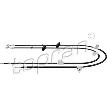 Lanko parkovací brzdy TOPRAN Tažné lanko parkovací brzdy TPR 208 890