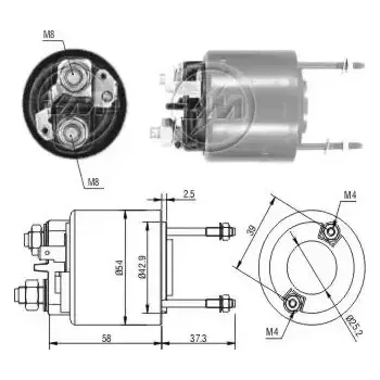 Startér ERA Elektromagnetický spínač startéru ERA ZM594
