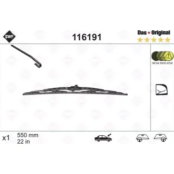 Stěrač SWF Stěrač Das Original 550 mm SWF 116191