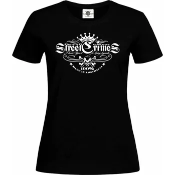 Dámské tričko Tričko Street Crimes Druh: Dámské, Barva: Černá, Velikost: XS
