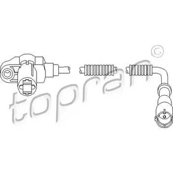 Brzdový systém TOPRAN Snímač počtu otáček kol TPR 207 448